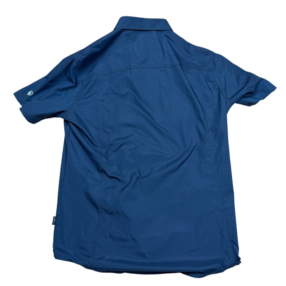 Kuhl Airspeed Mens Blue Short Sleeve Button Down Hiking Shirt 7276 Medium - Picture 6 of 8